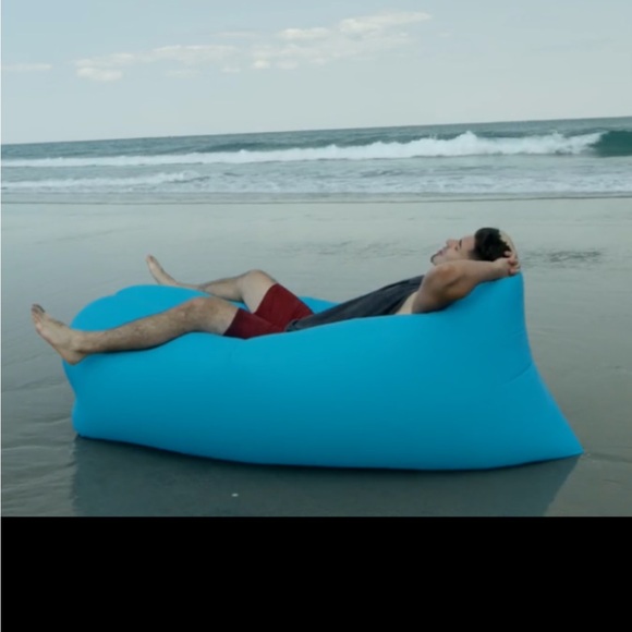 Dumbo Lounge Sacks Lounger w/Nylon Carrying Backpack. Orange Outdoor Lounger. - Picture 9 of 11